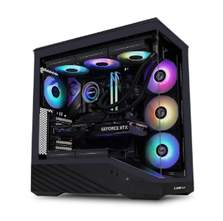 Compact gaming PC with RGB lighting