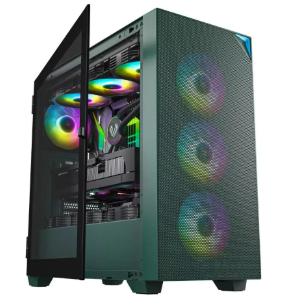 Professional workstation tower on desk